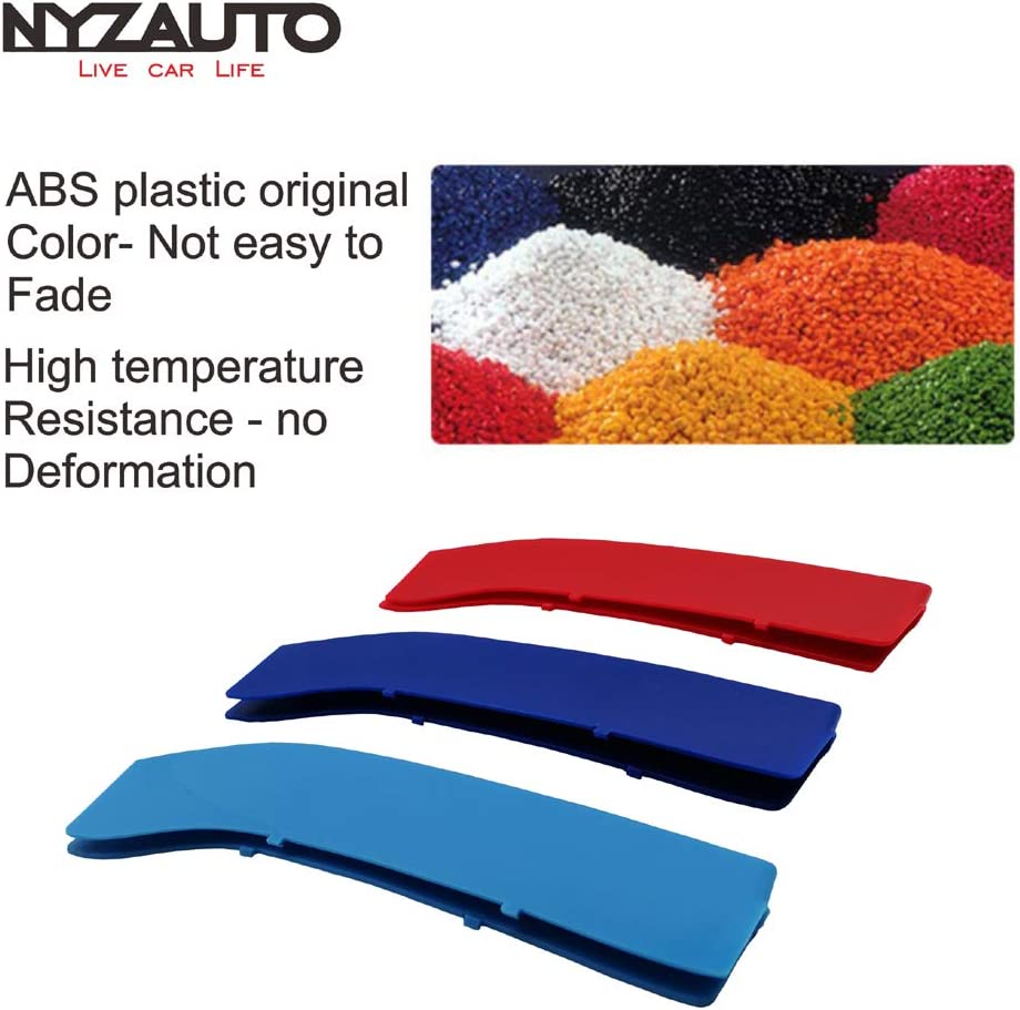 M-Colored Stripe Grille Insert Trims Compatible with 2014-up F22 F23 2-Series 228i 230i 235i 220i Grill Insert Stripes (11 Beam) - Delicate Leather