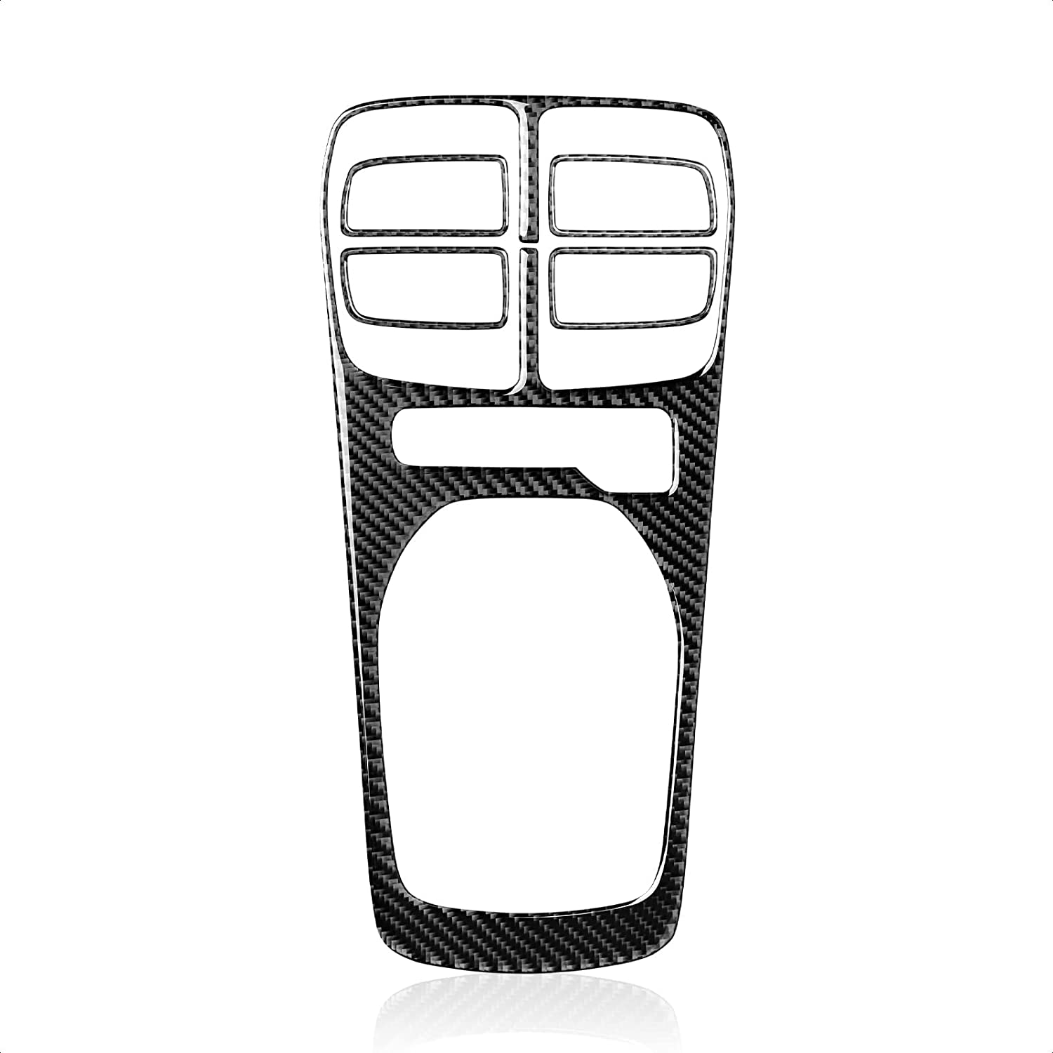 Car Center Console Gear Shift Panel Sticker Decal Carbon Fiber Interior Trim Cover - Delicate Leather