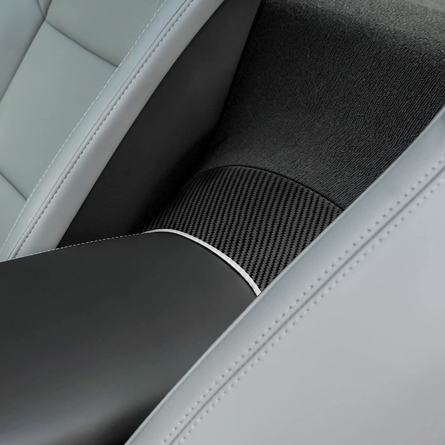 C7 Car Multimedia Sticker Decal Carbon Fiber Interior Trims Accessories Cover for C7 2014 2015 2016 2017 2019-Ships from The US - Delicate Leather