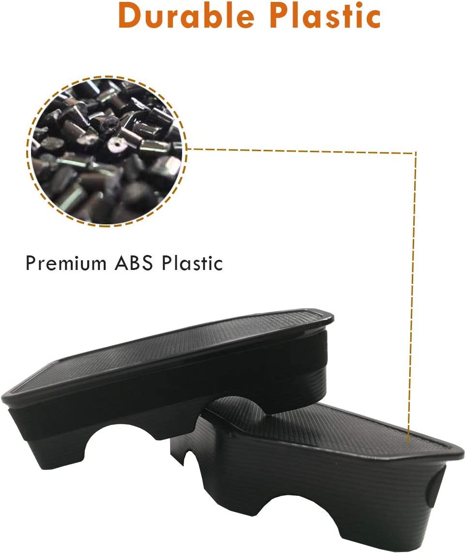 Bed Rail Stake Pocket Covers Compatible with 2014-2018 Sierra 1500 and Silverado Stake Pocket Hole Plug Covers 1500/2500/2500HD/3500HD(Set of 2) - Delicate Leather