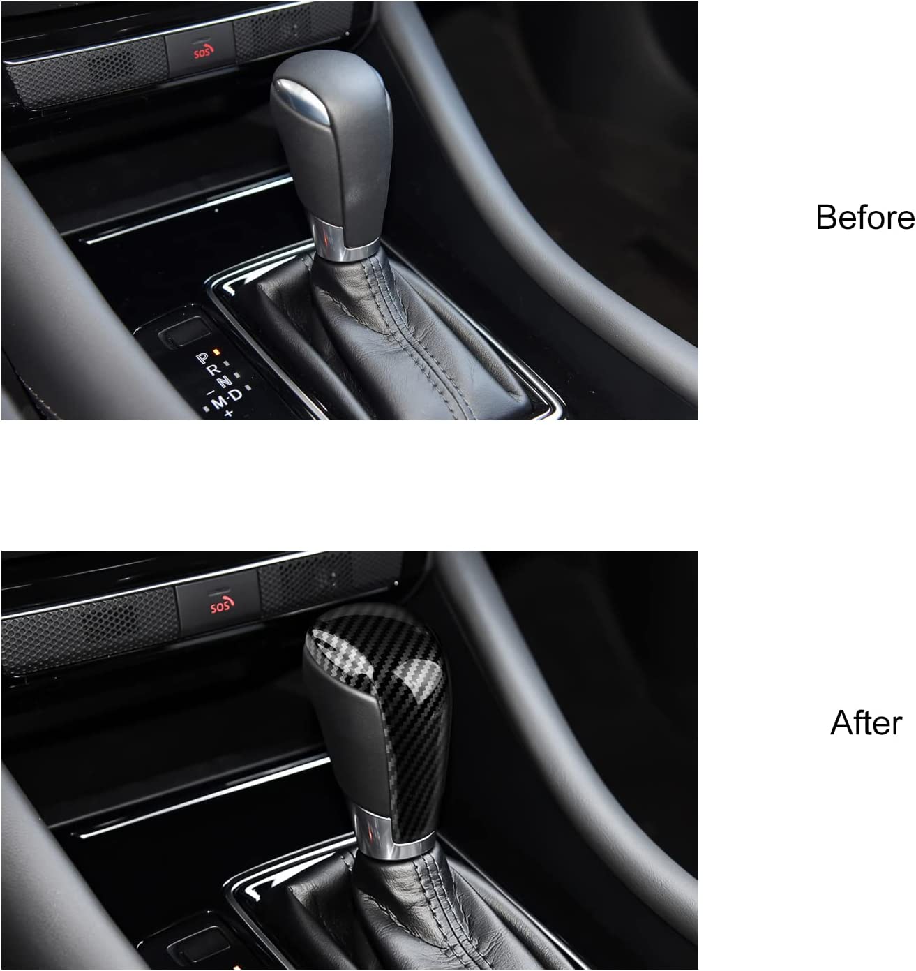 CX-5 CX-3 CX-9 Accessories Car Auto Gear Shift Knob Cover Trim Cap Gear Panel Gears Interior Decoration Sticker Sporty - Delicate Leather