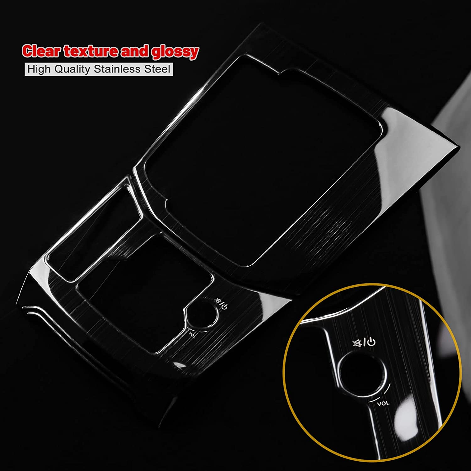 2 PCS Compatible with Mazda CX-5 2023 2022 2021 2020 2019 2018 2017 Accessories Car Gear Panel Cover Trims Frame Gear Shift Knob Center Consoles for Left Side Drive Car - Delicate Leather