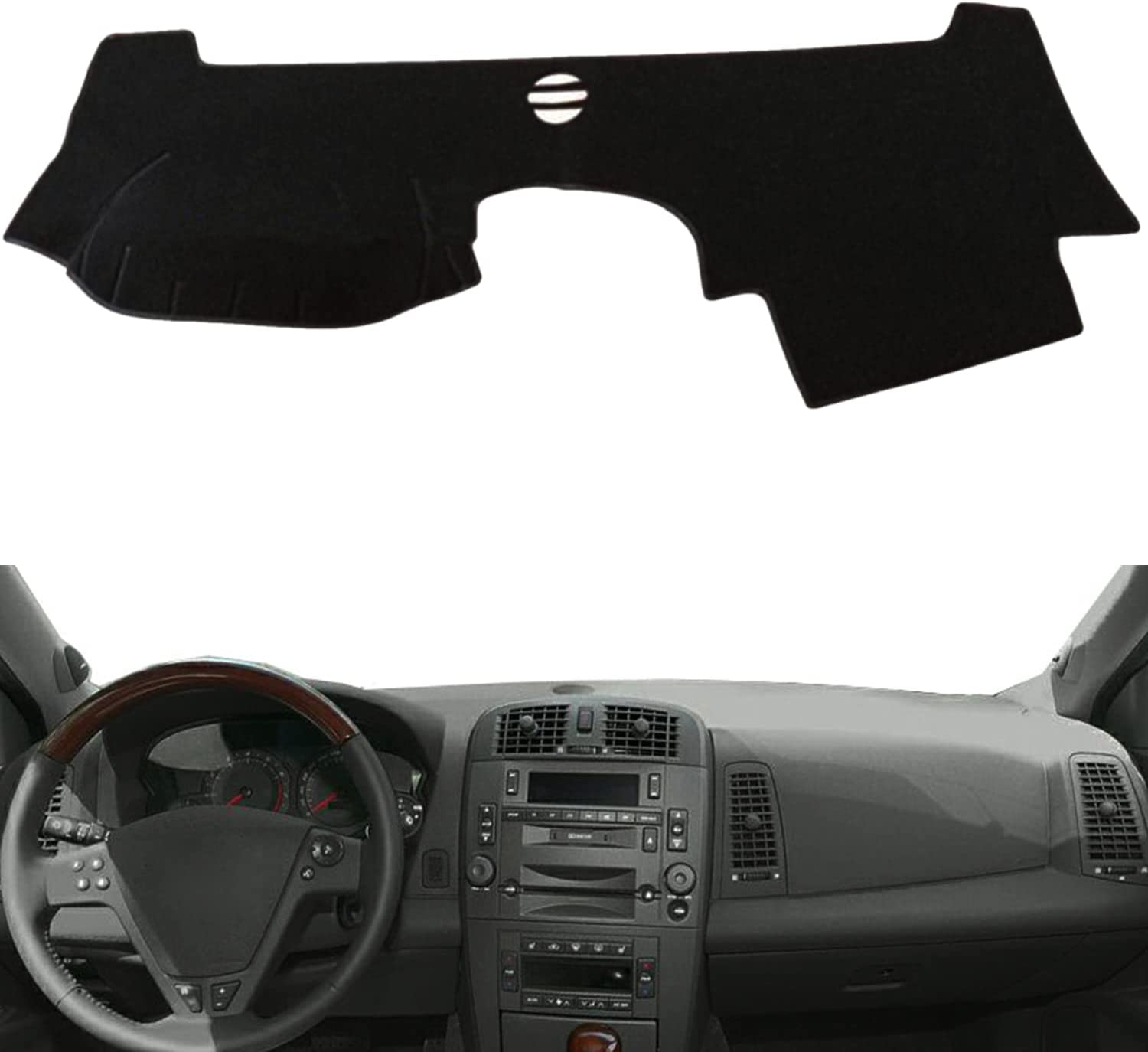 Car Dashboard Dash Board Cover Mat Carpet Compatible for CTS 2003-2007 Left Hand Drive - Delicate Leather