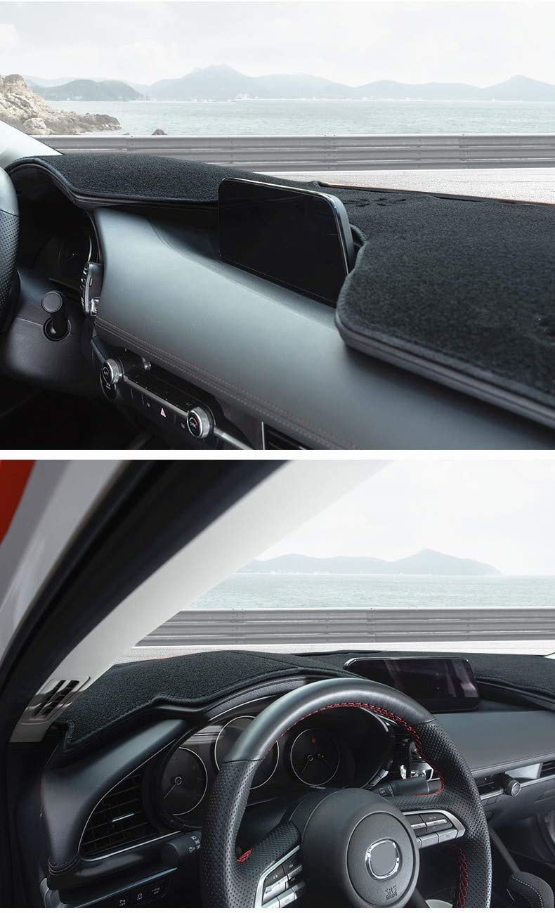 3 Forth Generation Accessories 2019 2020 Anti Slip Dashboard Carpet Dashboard Cover Dash Cover Sun Cover Pad Dash Mat Cover 1PCS - Delicate Leather