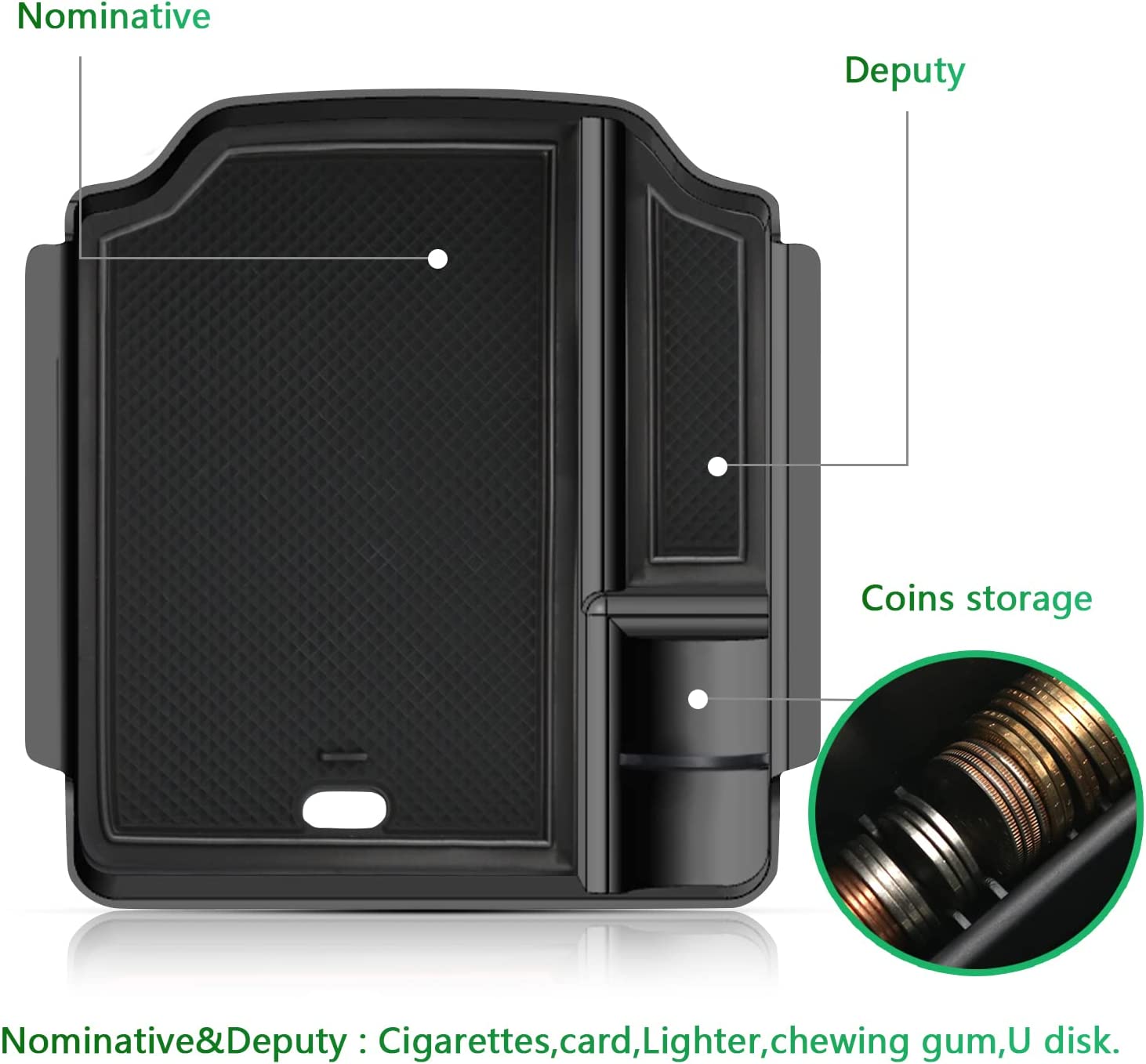 Console Tray for 2023 Integra, Civic Si Armrest Tray Console Insert Tray for Civic Si 2022 Storage Manual Gearbox Armrest Storage Box Black - Delicate Leather