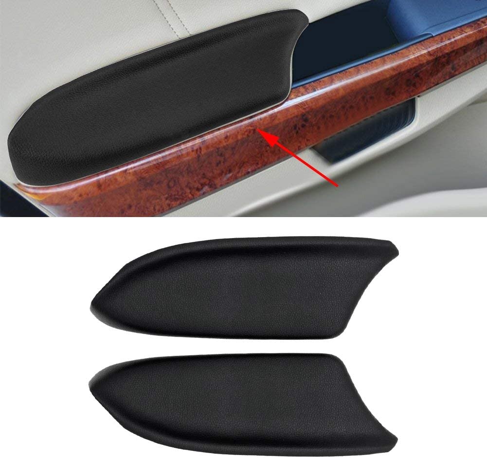 Accord Armrest Replacement, Vinyl Front Door Panels Armrest Lid Pad Compatible with 2008-2012 Accord Sedan - Delicate Leather