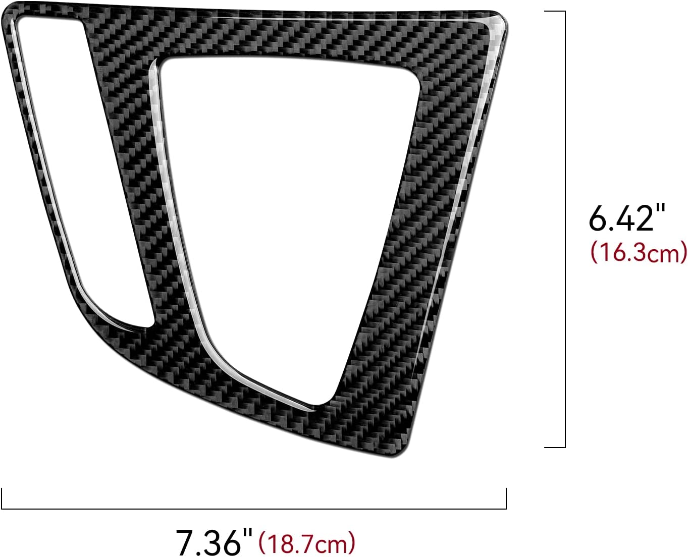Car Gear Shift Trim Soft Carbon Fiber Decal Sticker Compatible with F30 F31 F34 3GT F32 F33 F36 3 4 Series Accessories, 2012-2020 - Delicate Leather
