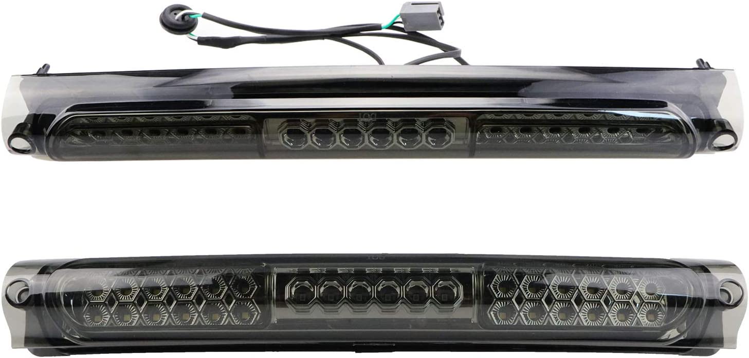 LED 3rd Third Brake Light High Mount Stop Light Cargo Light for 1997-2003 Ford F150 | 2004 Ford F150 Heritage (Chrome Housing Smoke Lens) - Delicate Leather