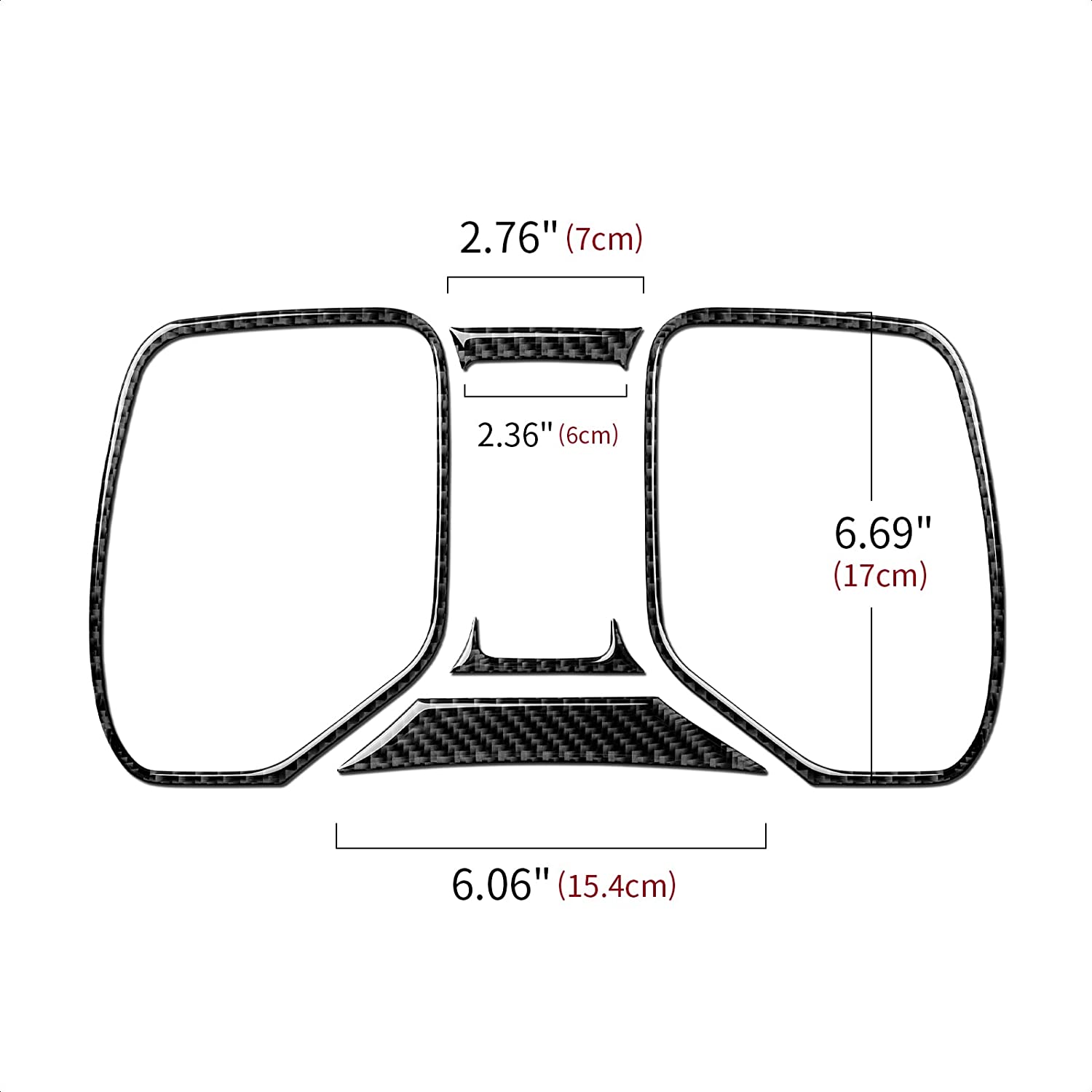 Car Speedometer Frame Sticker Carbon Fiber Interior Trim Cover Decal for Camaro 2010 2011 2012 2013 2014 2015 Accessories - Delicate Leather
