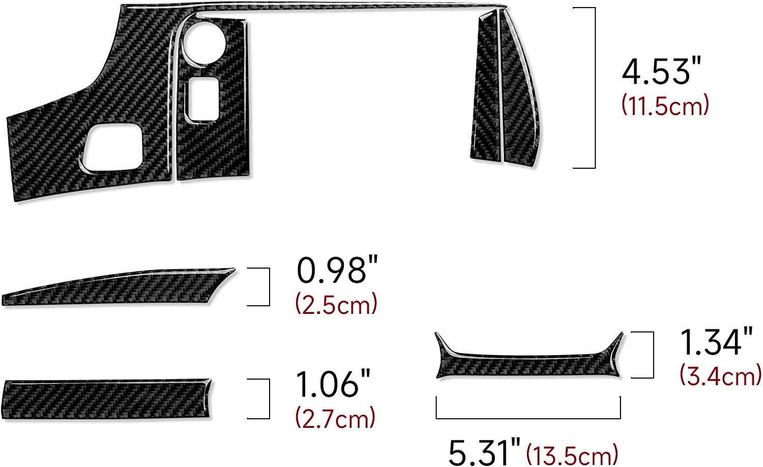 C7 Car Headlight Switch Panel Sticker Decal Carbon Fiber Interior Trims Accessories Cover for C7 2014 2015 2016 2017 2018 2019 - Delicate Leather