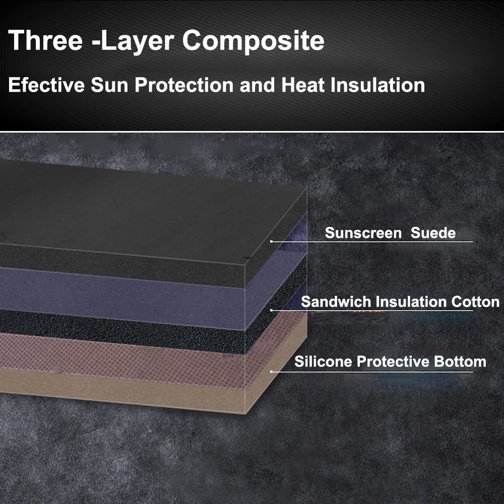 Car Auto Dashboard Cover for G25 G35 G37 2008-2013 (V36), Q40 2014 2015, Q60 2015 Left Hand Drive Dashmat Pad Carpet Dash Mat - Delicate Leather