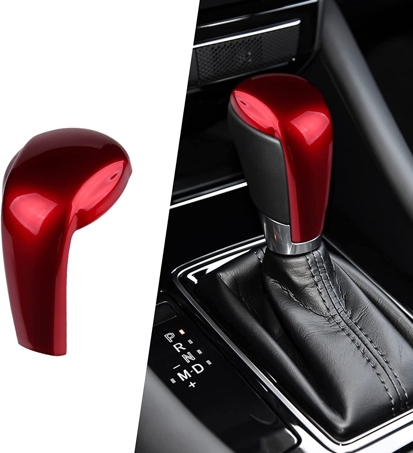 CX-5 CX-3 CX-9 Accessories Car Auto Gear Shift Knob Cover Trim Cap Gear Panel Gears Interior Decoration Sticker Sporty - Delicate Leather