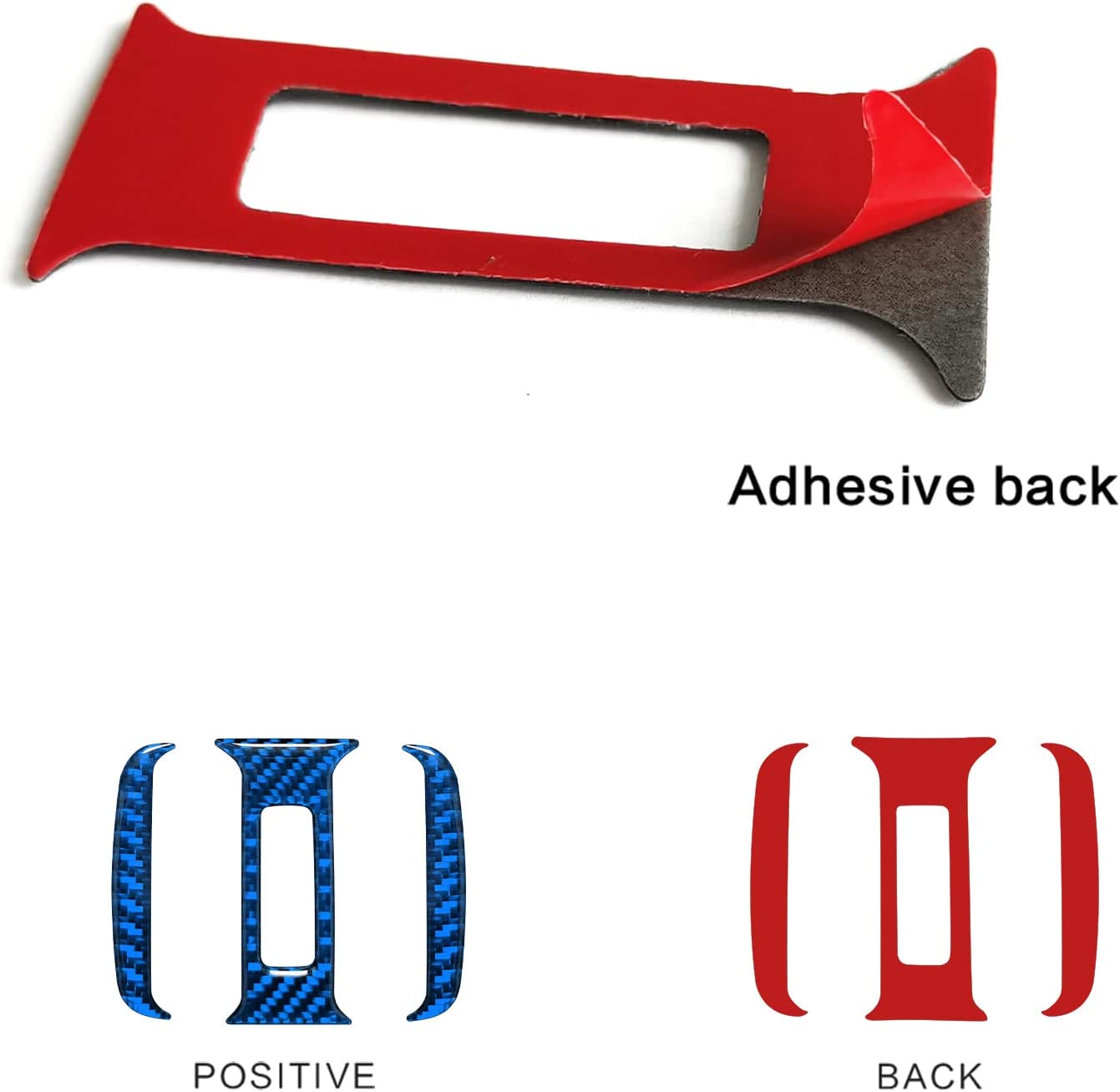 Compatible with Carbon Fiber Rear Air Outlet Trim Interior Accessories for 4Runner SUV 2010 2011 2012 2013 2014 2015 2016 2017 2018 2019 2020 - Delicate Leather