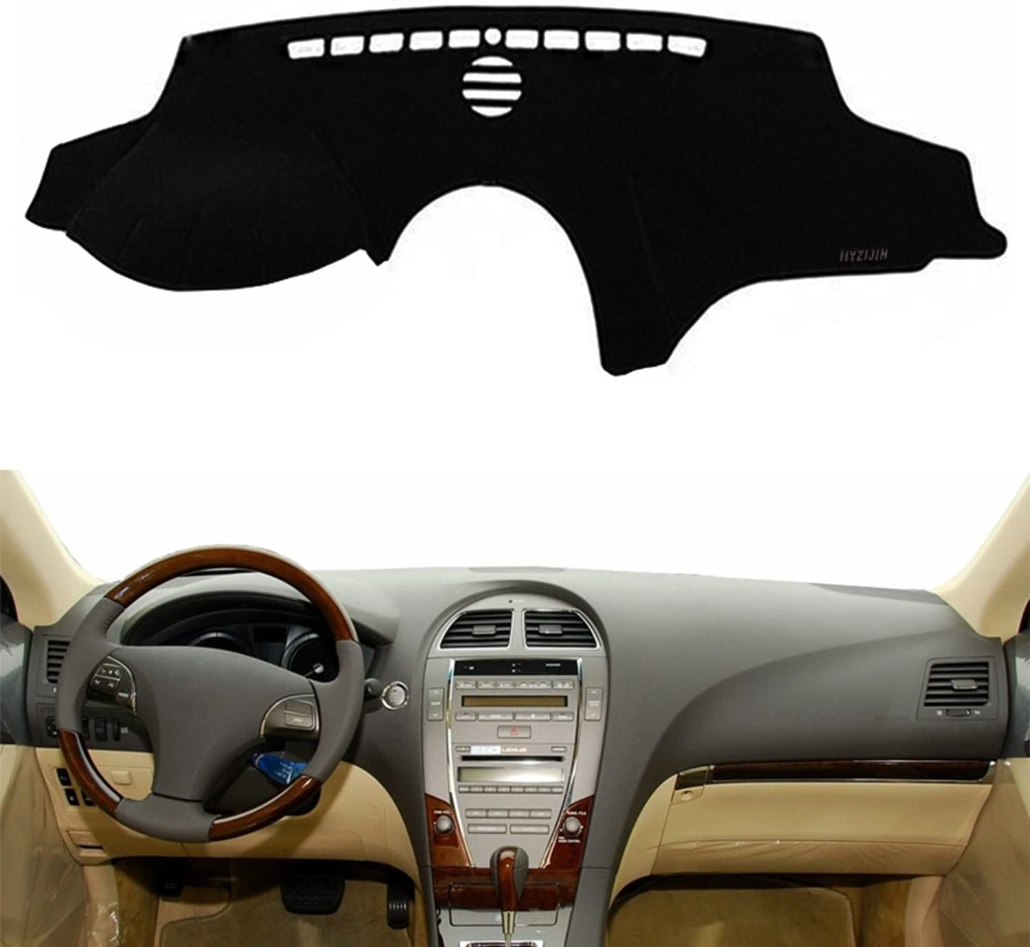 Car Dashboard Dash Board Cover Mat Carpet Compatible for ES ES350 ES240 XV40 2006-2012 Left Hand Drive - Delicate Leather