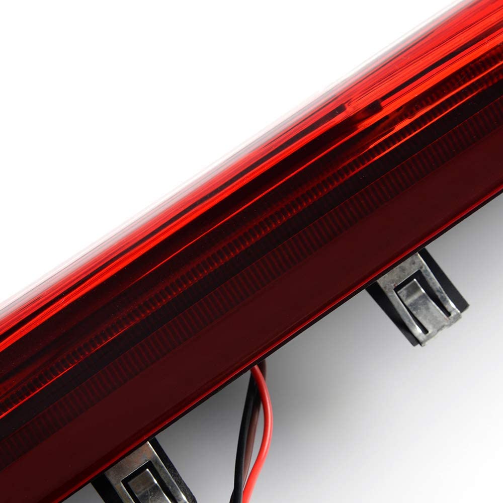LED 3rd Brake Lights, Compatible with 14-18 Silverado/14-18 Sierra 1500 2500HD SILVERADO 3500/3500HD Third Brake Light Cargo Lamps Black Housing Red & White Lens - Delicate Leather