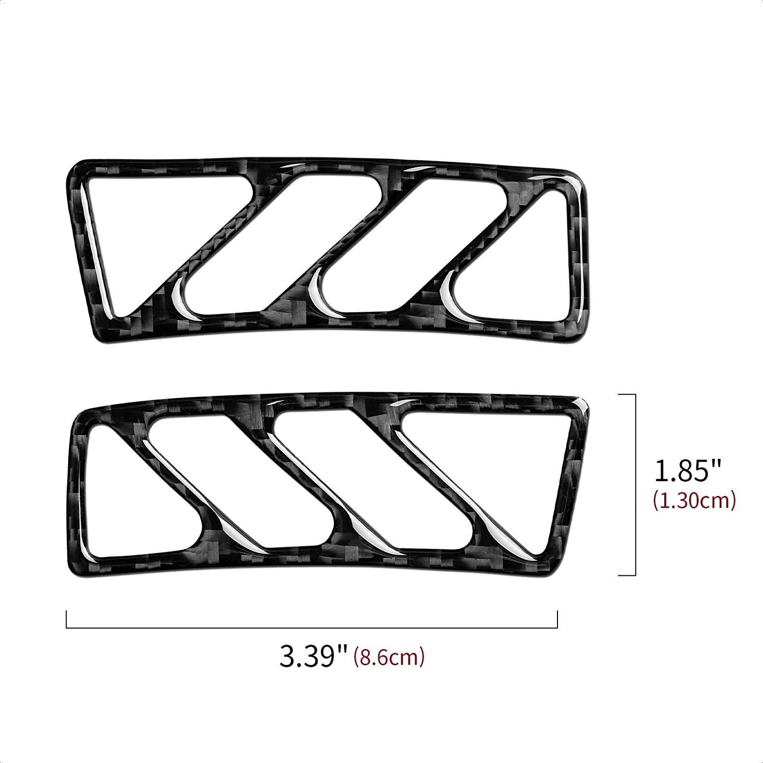 Car Air Conditioner Outlet Cover Sticker Carbon Fiber Interior Trim Decal Compatible with Camaro 2010 2011 2012 2013 2014 2015 Car Decoration Accessories - Delicate Leather