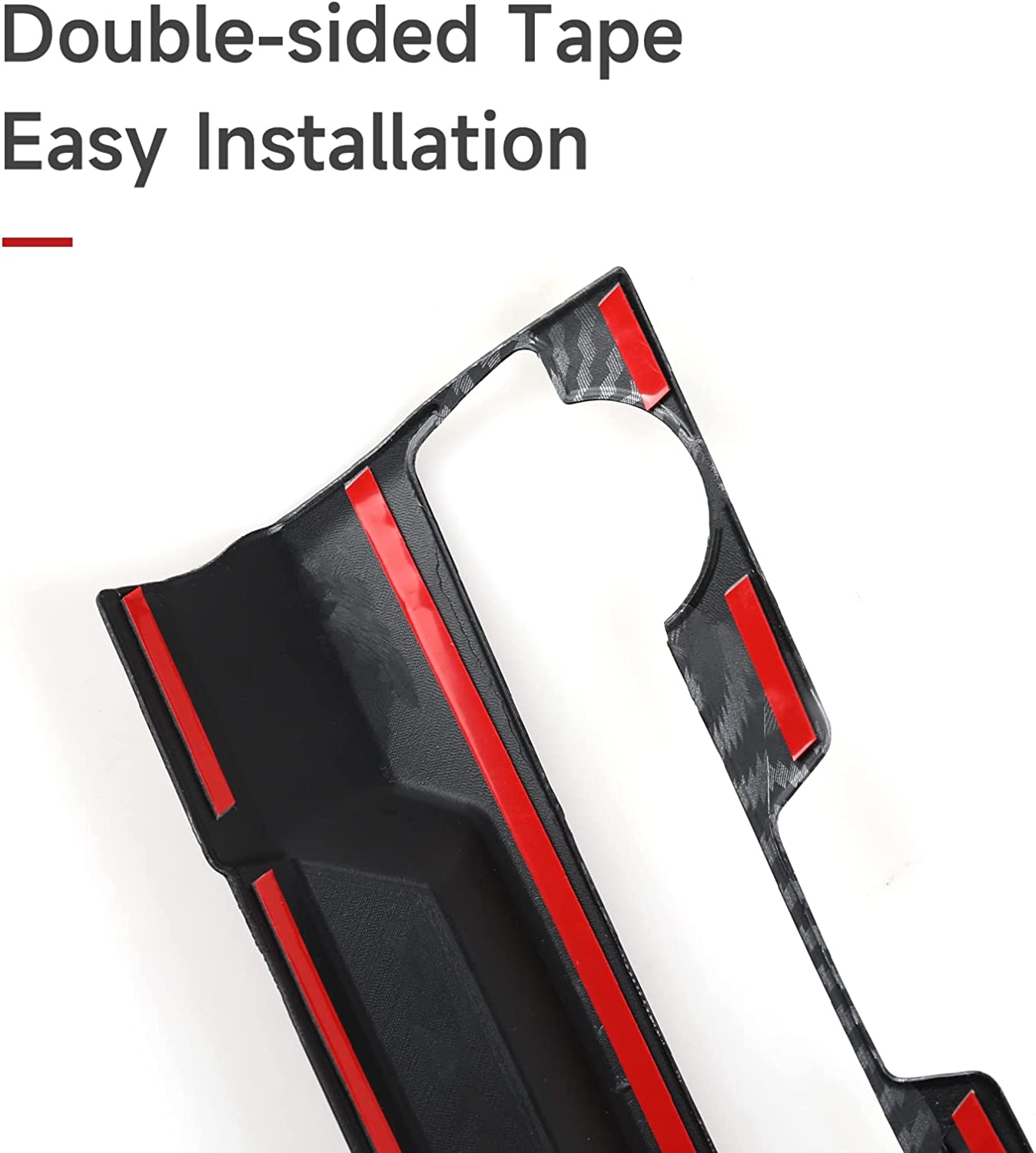 ABS Carbon Fiber Compatible with 2016 2017 2018 2019 2020 2021 Civic 10th Gen Accessories Air Condiitioning Center Console Panel Interior Sticker - Delicate Leather