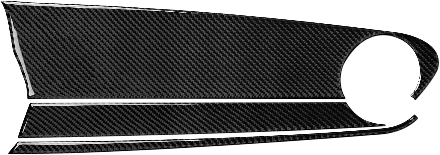 Car Copilot Center Console Dashboard Sticker Decal Carbon Fiber Interior Trim Cover Compatible with Camaro 2016 2017 2018 2019 Accessories - Delicate Leather