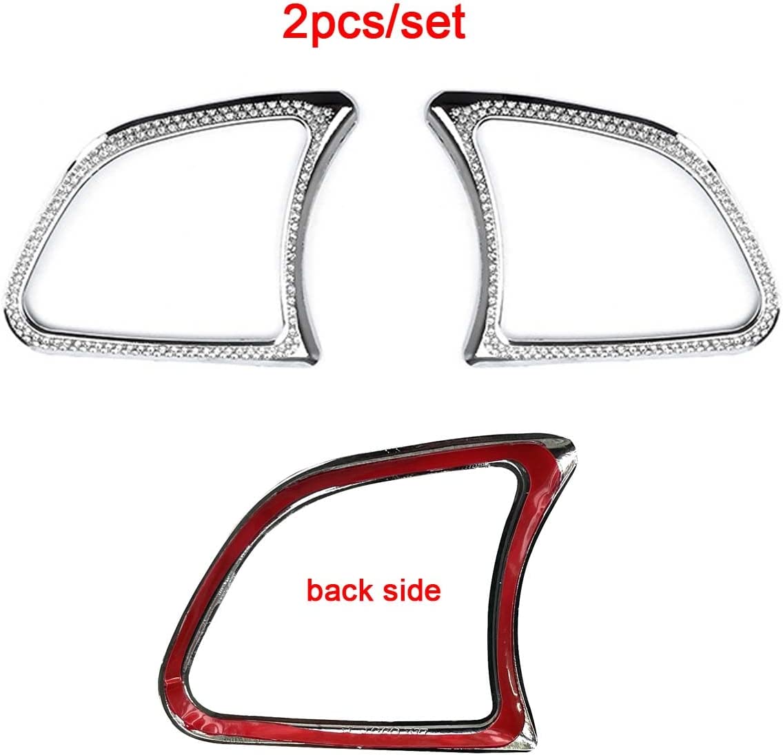 Pursuestar Bling Crystal Steering Wheel Button Frame Cover Car Interior Accessories Trim Sticker Decals custom-fit for A B Class GLA CLA 2019 2020 2021 2022 - Delicate Leather