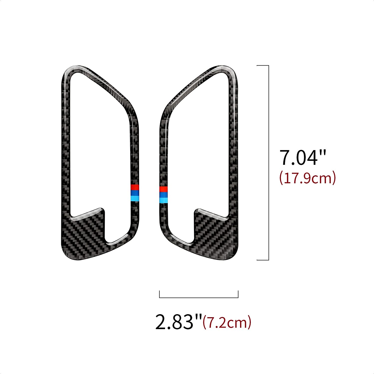 2PCS Car Door Bowl Frame Decals Sticker Carbon Fiber Trim Compatible with BMW F30 F31 F34 3GT F32 F33 F36 2012 2013 2014 2015 2016 2017 2018 2019 Interior Accessories - Delicate Leather