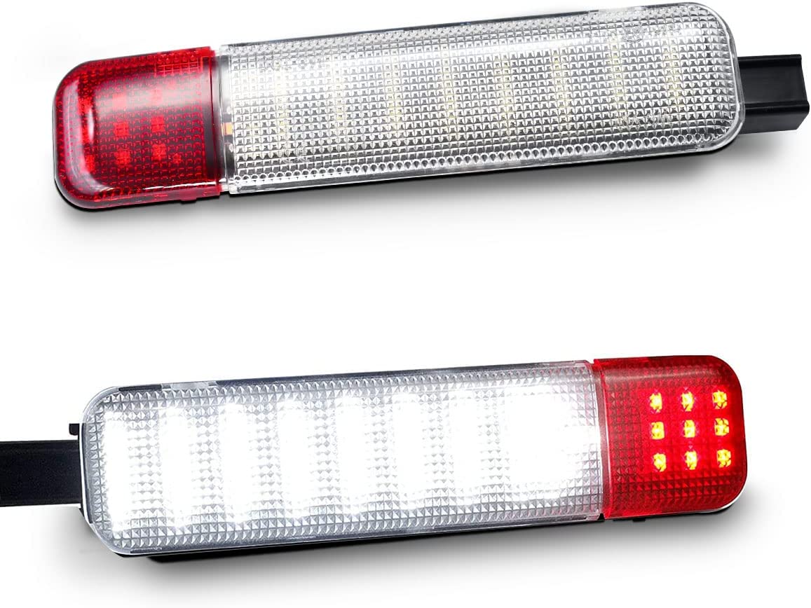 LED Interior Door Light Door Panel Courtesy Light Warning Light Lamp Fits for 2007 Sierra Classic 1500 2500 3500, 1996-2000 /K 1500 2500 Suburban - Delicate Leather