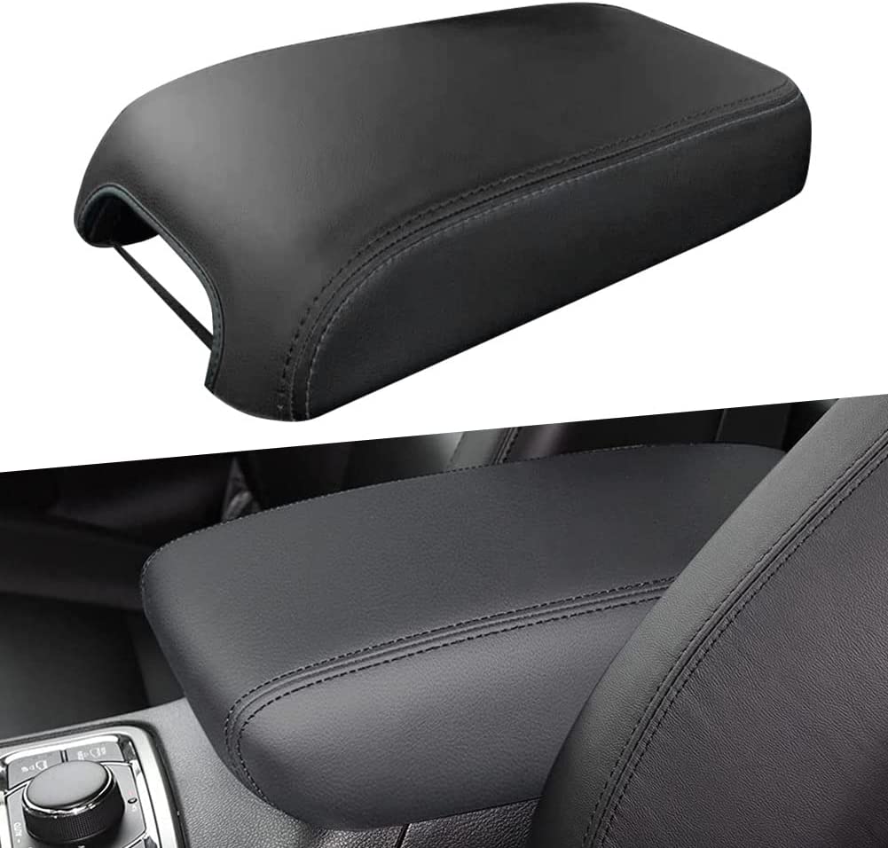 Center Console Cover Replace for 2016-2021 Cherokee, Waterproof Anti-Scratch Leather Armrest Cover Seat Box Protector for Cherokee