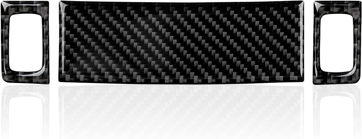 Car Central Air Outlet Sticker Decal Carbon Fiber Interior Trim Cover - Delicate Leather