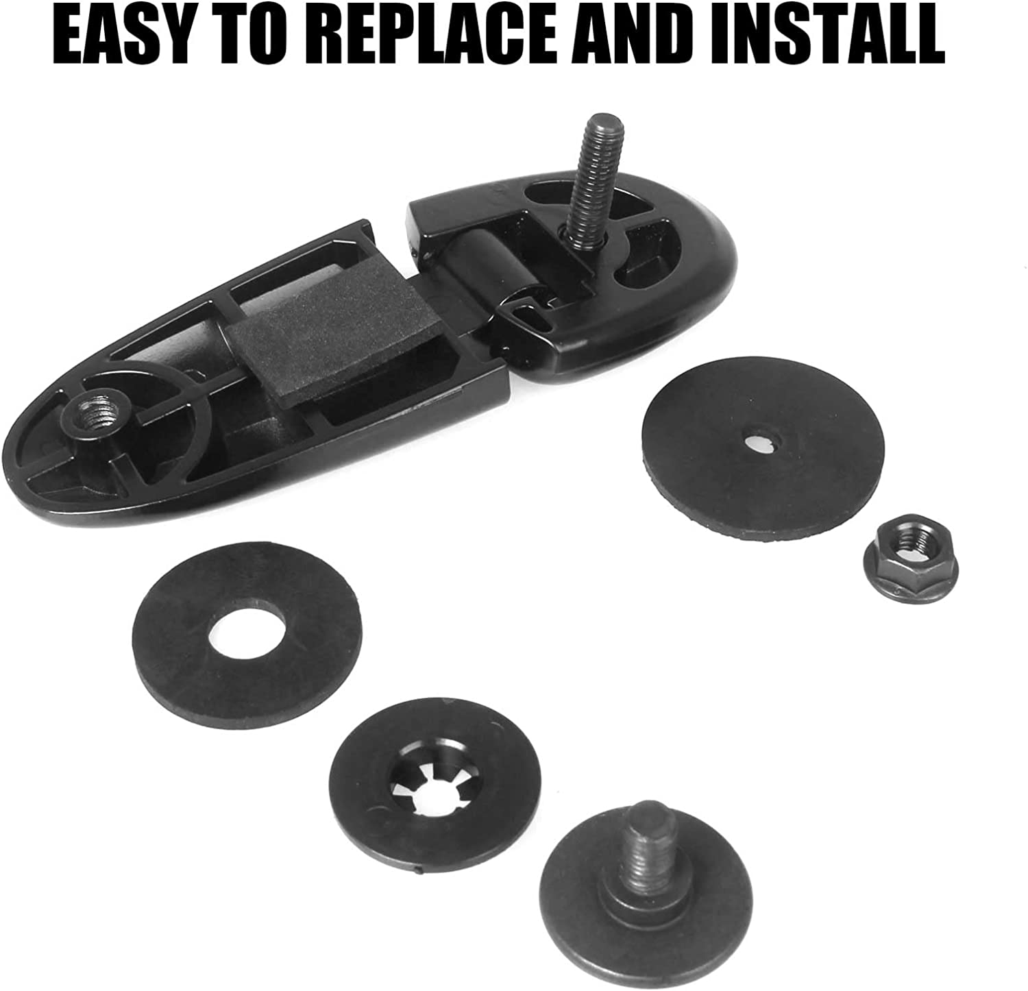 Liftgate Window Hinges 926-132 Compatible with Ford Explorer 1998-2001, Mercury Mountaineer 1998-2001 Replaces # 1L2Z-98420A68-AA Pair Of Rear Left & Right Tailgate Hatch Rear Window Glass Hinge - Delicate Leather