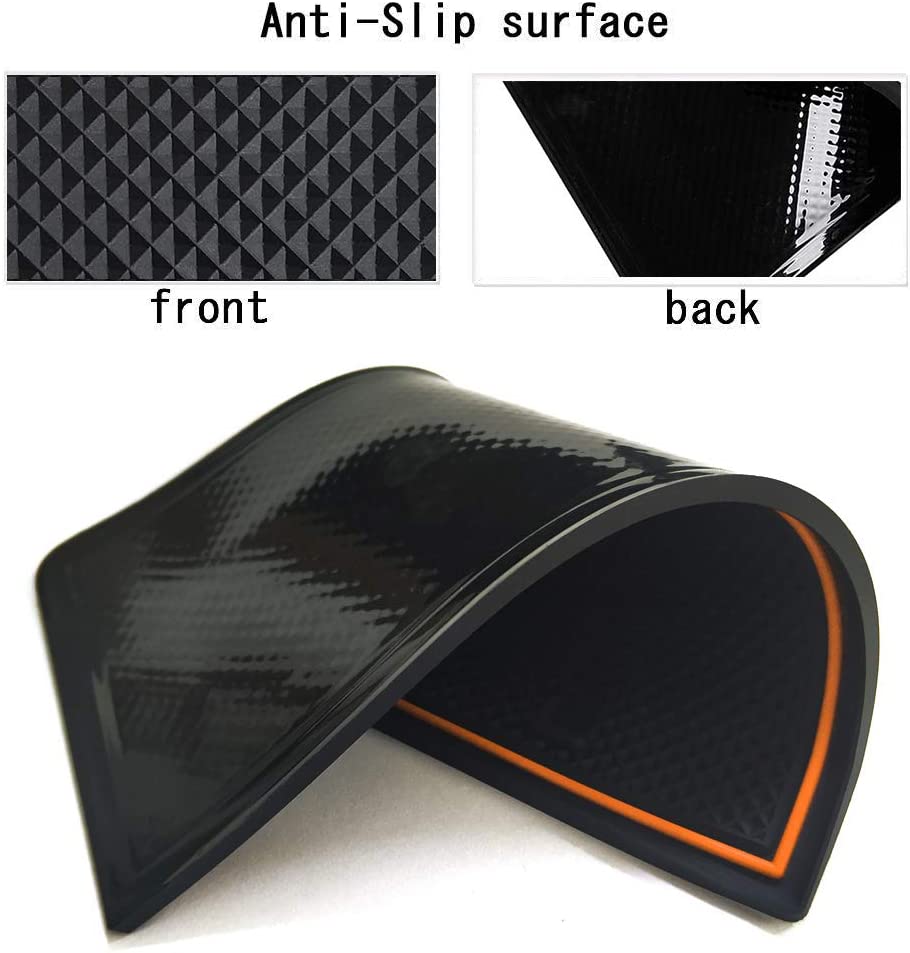 Anti-dust Door Mats Compatible with Crosstrek and 2018-2023 Impreza Gate Door Liners Inserts Cup Console Mats Interior Accessories - Delicate Leather