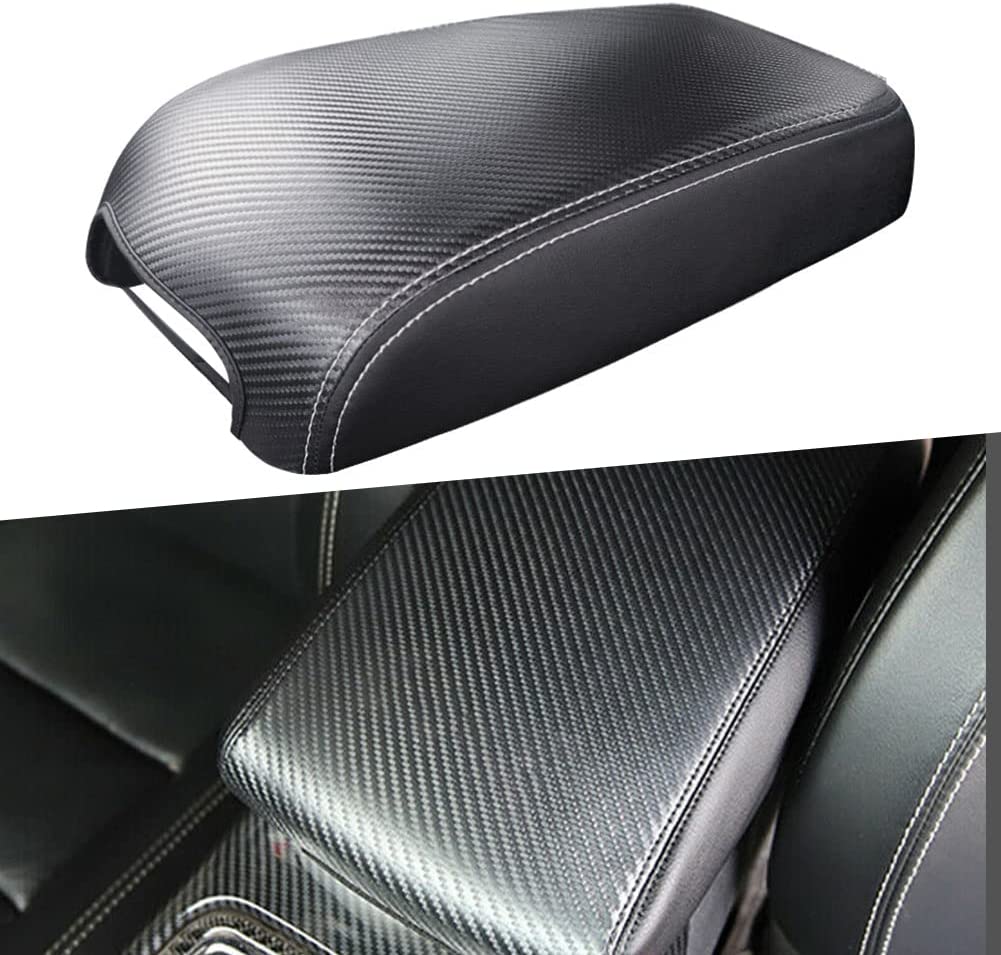 Center Console Cover Replace for 2016-2021 Cherokee, Waterproof Anti-Scratch Leather Armrest Cover Seat Box Protector for Cherokee