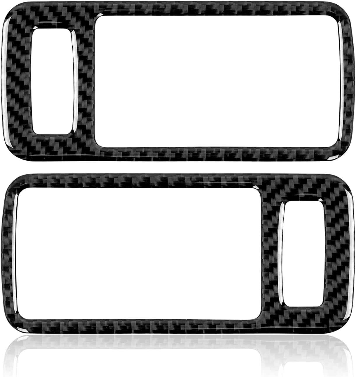 Car Door Handle Sticker Decal Carbon Fiber Interior Trim Cover Compatible with Mustang GT 2005 2006 2007 2008 2009 S197 Accessories - Delicate Leather