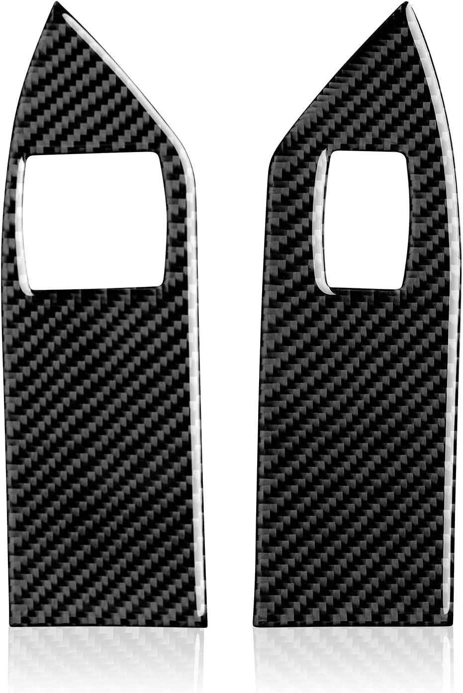 Car Window Lift Switch Sticker Decal Carbon Fiber Interior Trim Cover for GT 2005 2006 2007 2008 2009 S197 Accessories - Delicate Leather