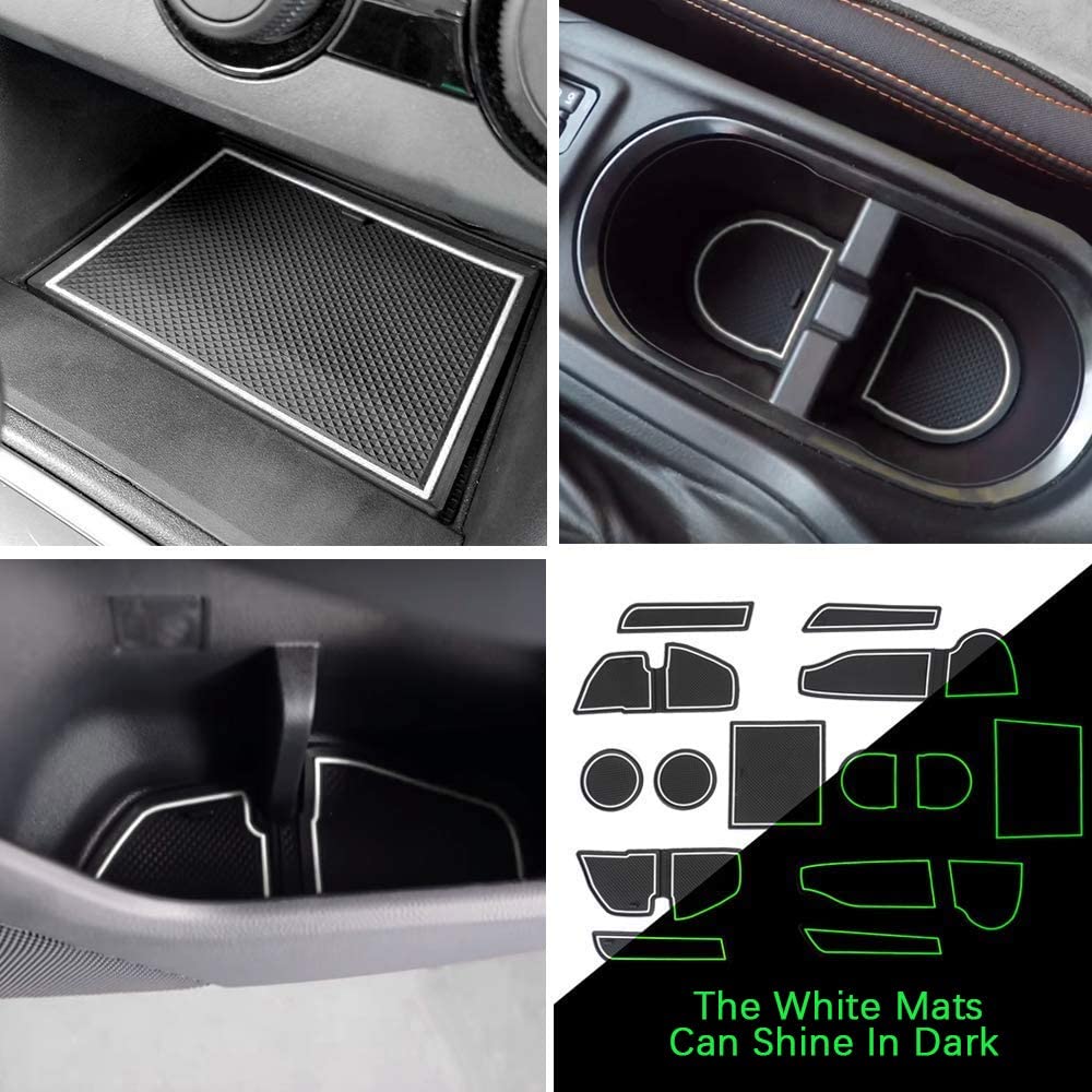 Anti-dust Door Mats Compatible with Crosstrek and 2018-2023 Impreza Gate Door Liners Inserts Cup Console Mats Interior Accessories - Delicate Leather