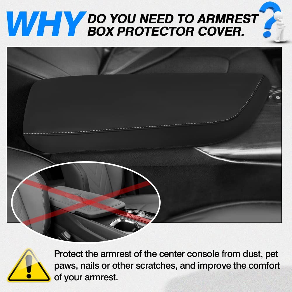 Custom Fit for Center Console Cover 2022 2023 Lexus NX NX 250/NX 350/NX 350h/NX 450h+ Accessories Armrest Cover Anti-Scratch Leather Protector - Delicate Leather