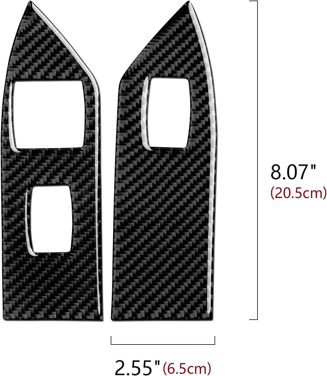 Carbon Fiber Sticker Decal Car Window Lift Switch Cover Interior Trim Cover for Mustang GT 2005 2006 2007 2008 2009 S197 Accessories - Delicate Leather