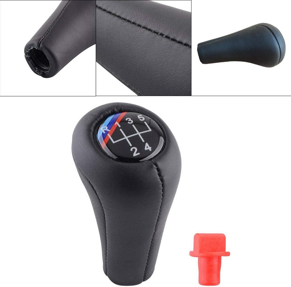 Auto 5 Speed Manual Gear Shift Knob Custom-fit for E34 E39 M5 M3 M6 E36 E46 E21 E30 Car Spare Parts - Delicate Leather