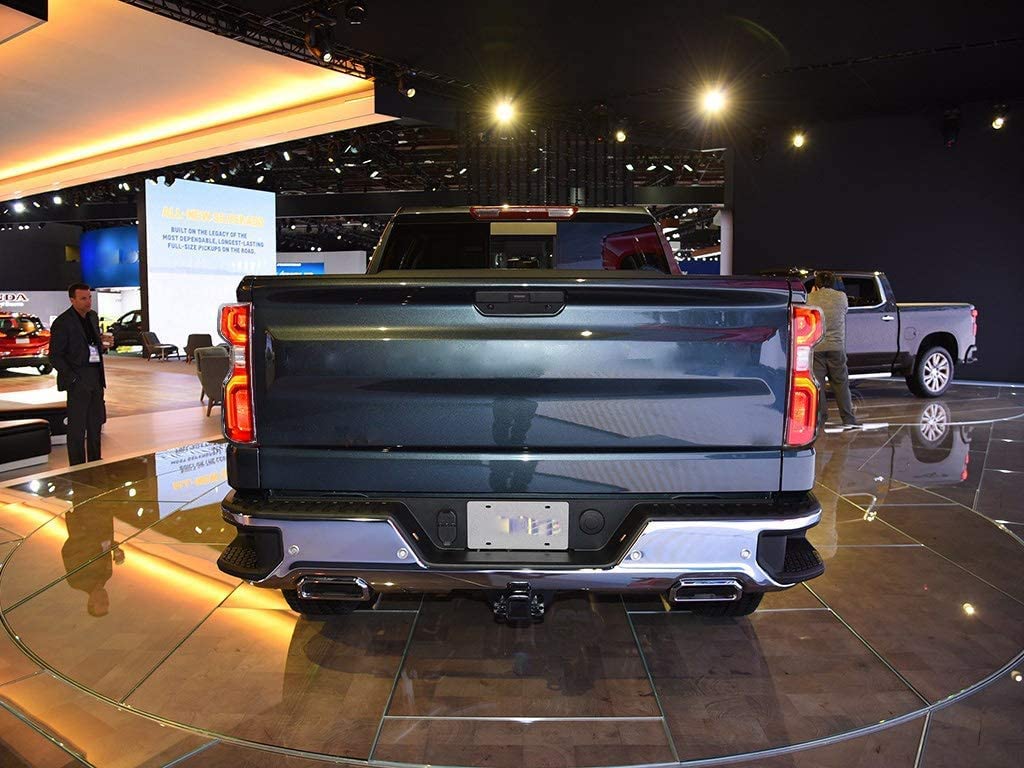 Silverado 1500 Accessories 2019-2020 2021 Exterior ABS Chrome Rear Tail Gate Tailgate Door Handle Cover Trim 1pcs - Delicate Leather