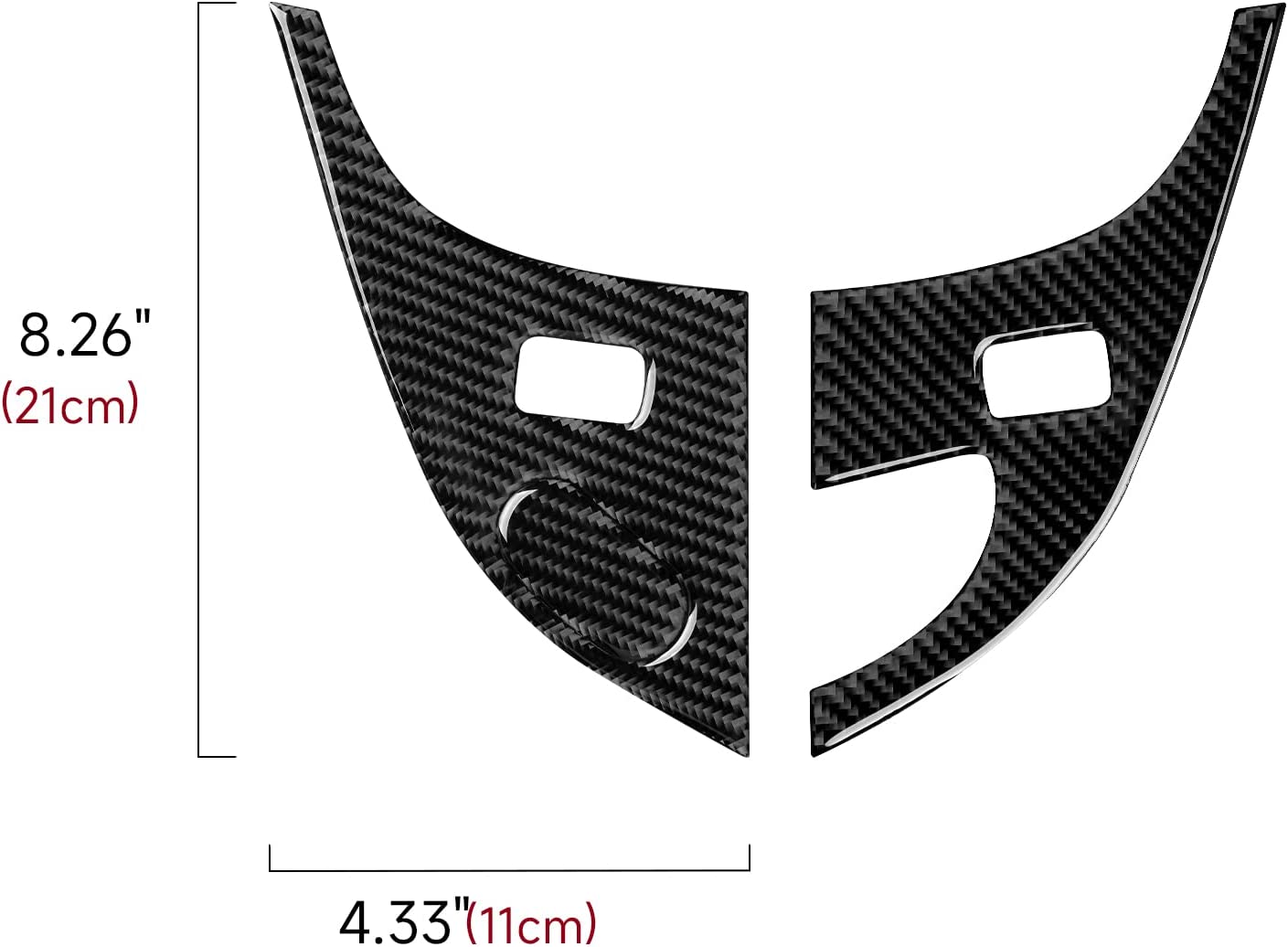 Car Co-Pilot Storage Box Switch Sticker Decal Carbon Fiber Interior Trim Cover Compatible with C6 2005 2006 2007 Car Accessories - Delicate Leather