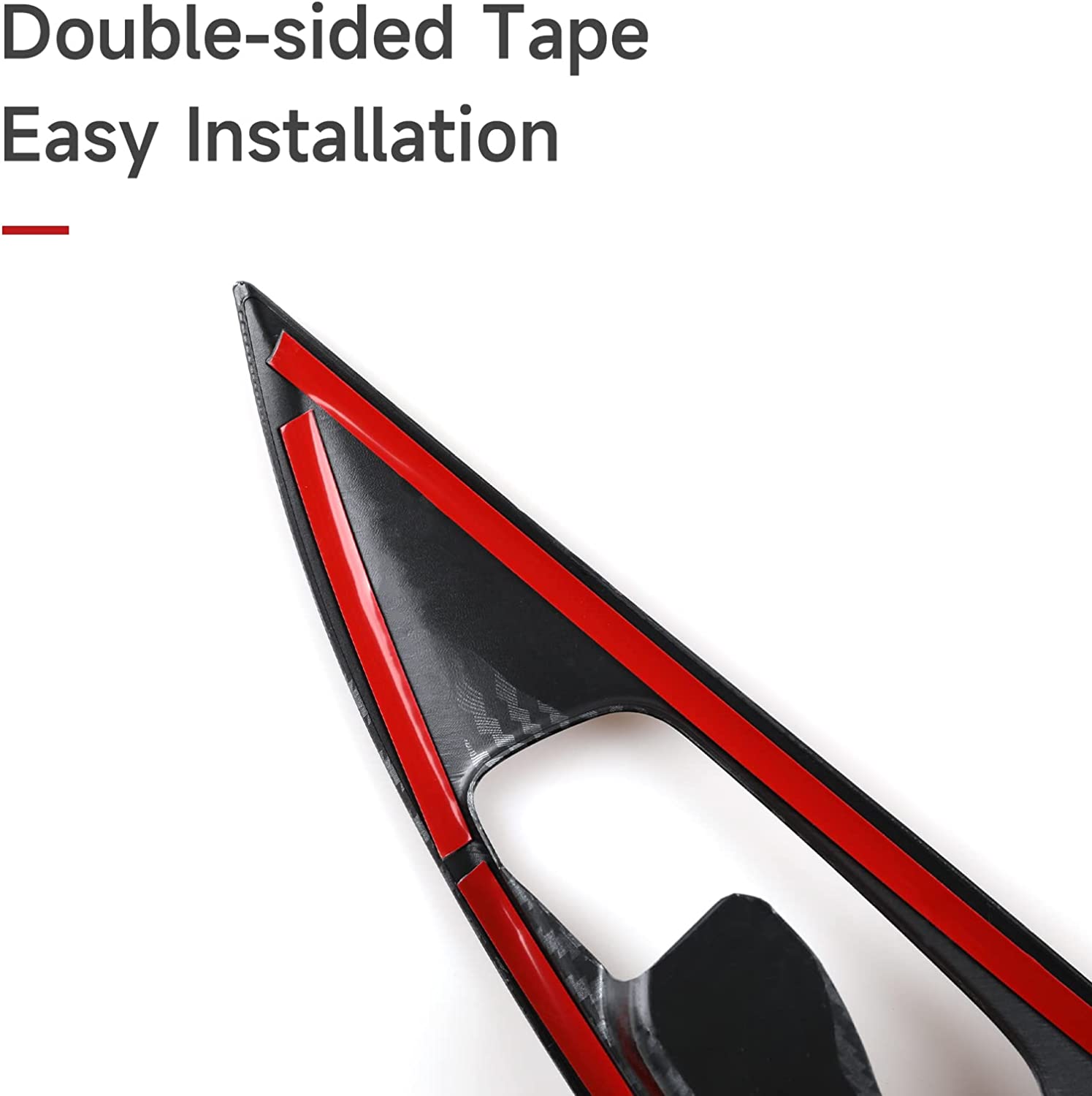 ABS Carbon Fiber Compatible with 10th Gen Accessories Inner Door Bowl Decals Interior Stickers - Delicate Leather