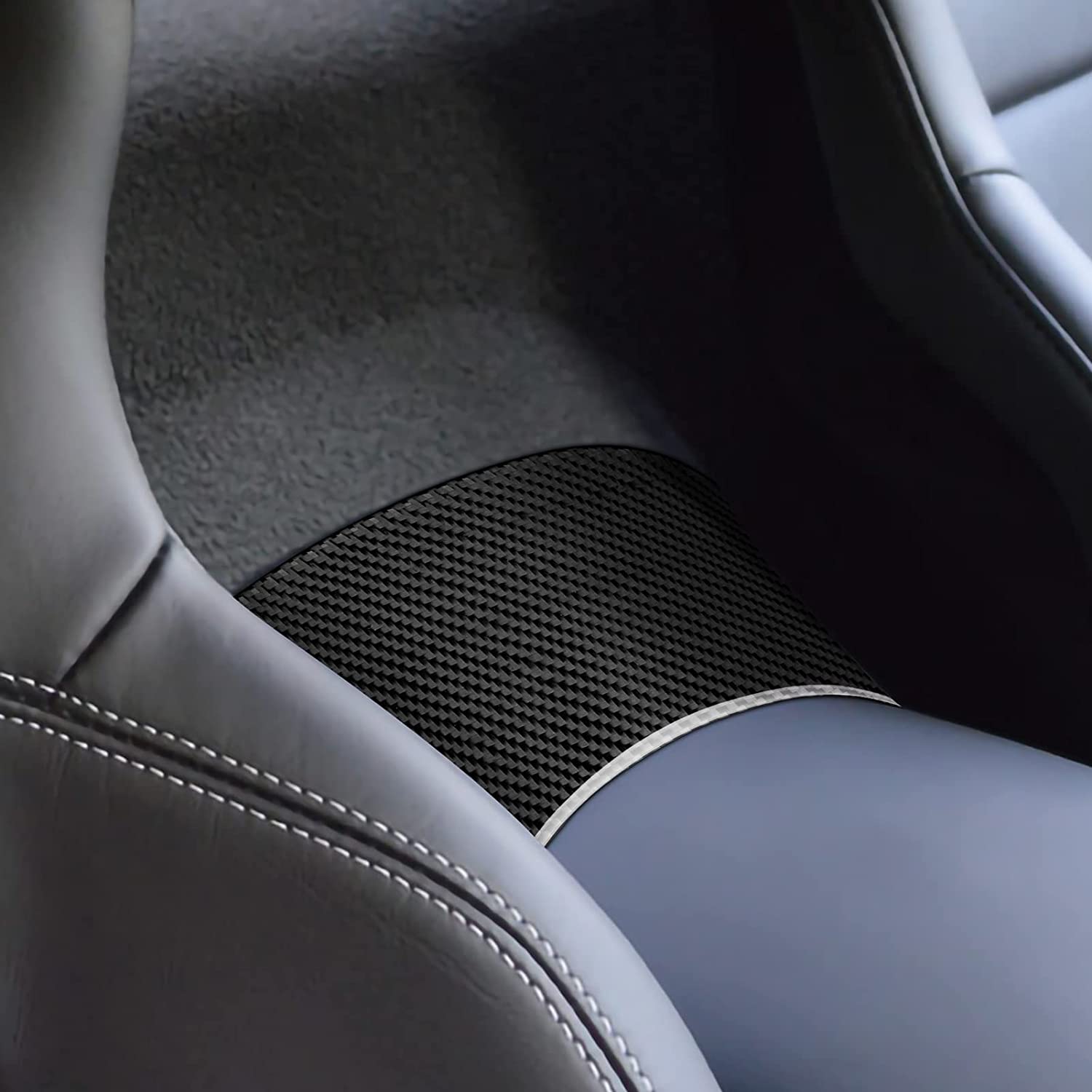 C7 Car Multimedia Sticker Decal Carbon Fiber Interior Trims Accessories Cover for C7 2014 2015 2016 2017 2019-Ships from The US - Delicate Leather