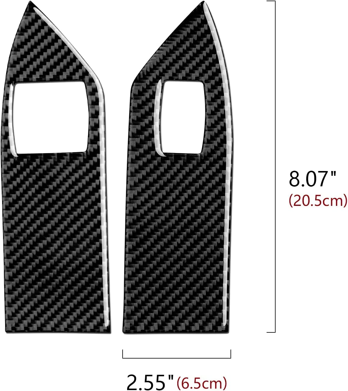 Car Window Lift Switch Sticker Decal Carbon Fiber Interior Trim Cover for GT 2005 2006 2007 2008 2009 S197 Accessories - Delicate Leather