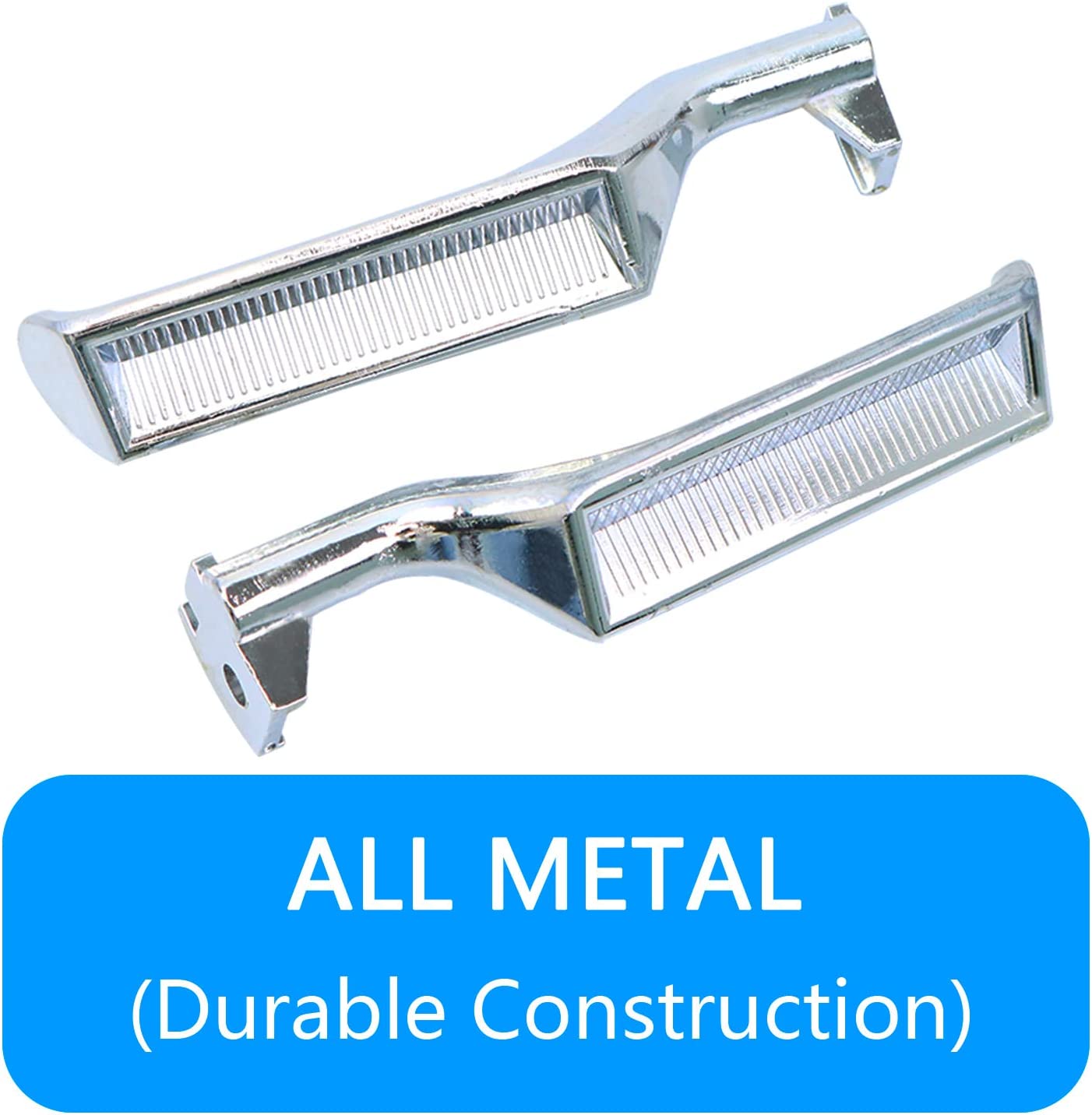 Interior Door Handle All Metal Handle Compatible with Ford Bronco F150 F250 F350 F53 F59 F800 1987-1996 Front Rear Left and Right Side Replaces# 77178 E7TZ-1522601-A - Delicate Leather