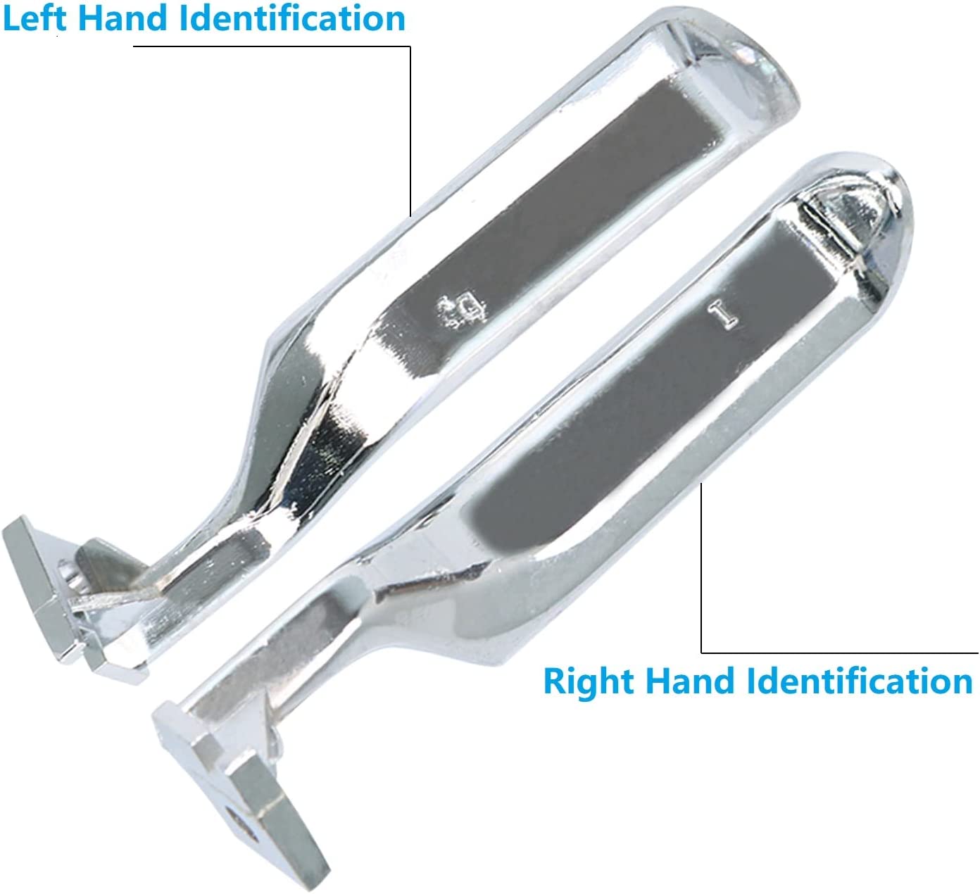 Interior Door Handle All Metal Handle Compatible with Ford Bronco F150 F250 F350 F53 F59 F800 1987-1996 Front Rear Left and Right Side Replaces# 77178 E7TZ-1522601-A - Delicate Leather