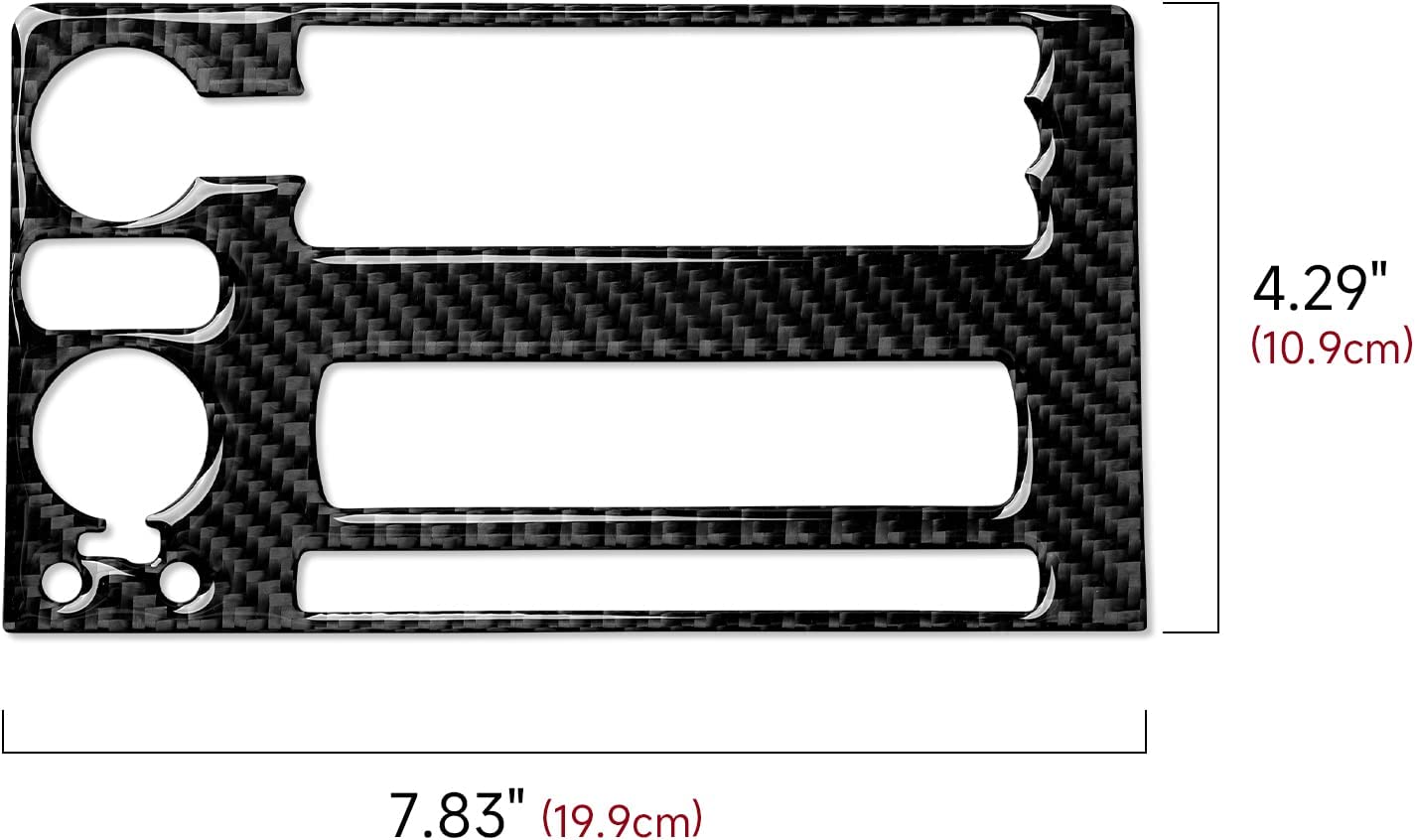 Car Central Air Outlet Sticker Decal Carbon Fiber Interior Trim Cover - Delicate Leather