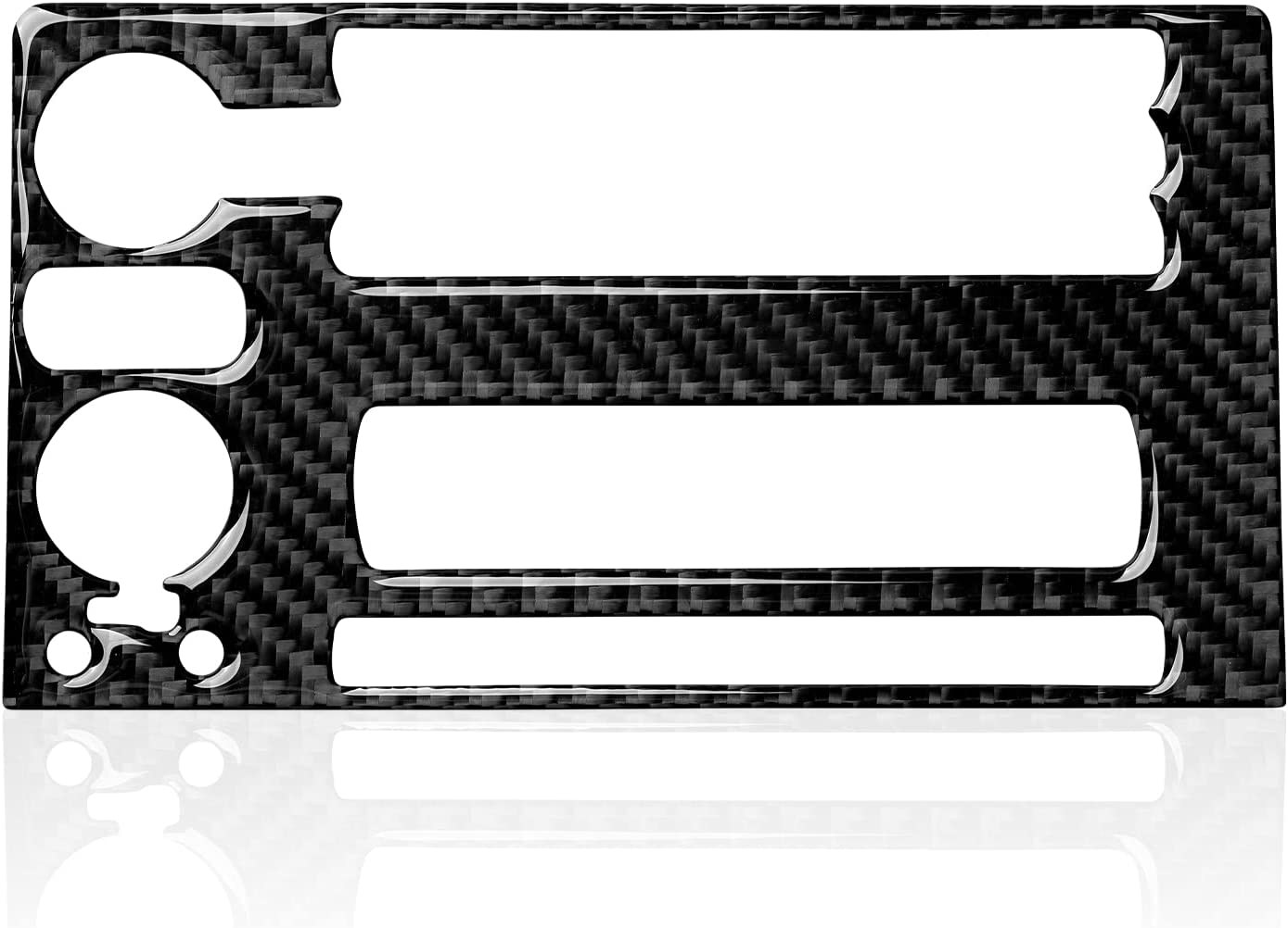 Car Central Air Outlet Sticker Decal Carbon Fiber Interior Trim Cover - Delicate Leather