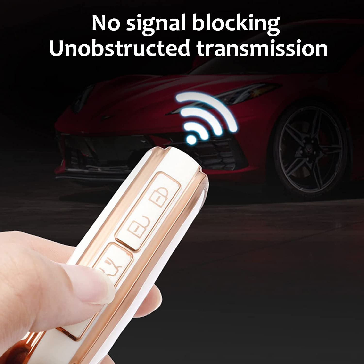 Mazda Key Fob Cover with Keychain, Premium Soft TPU Full Coverage Protective Key Fob Case,for 2019-2021 Mazda 3, Mazda 3 Hatchback, 2020-2021 Mazda CX-5, CX-30, CX-12 Key fob Cover Black White - Delicate Leather