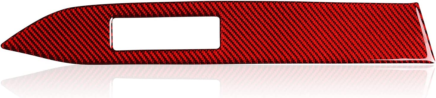 Car Instrument Panel Sticker Decal Carbon Fiber Interior Trim Cover for Ford Mustang 2015 2016 2017 2018 2019 2020 Accessories - Delicate Leather