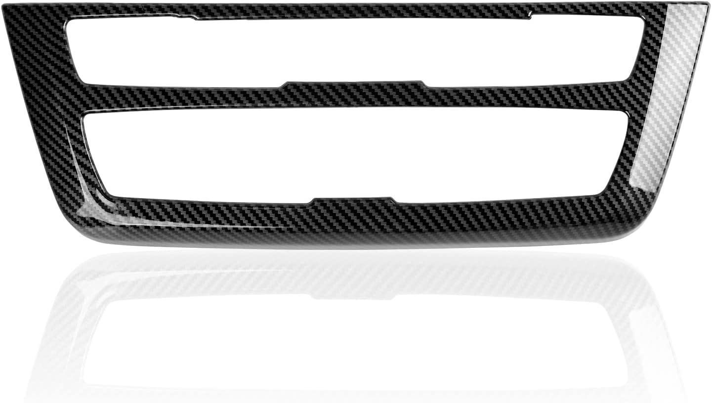 Car Sticker Decal CD Panel Trim Carbon Color ABS Cover Compatible with F30 F31 F34 3GT F32 F33 F36 2013 2014 2015 2016 2017 2018 2019 Accessories - Delicate Leather