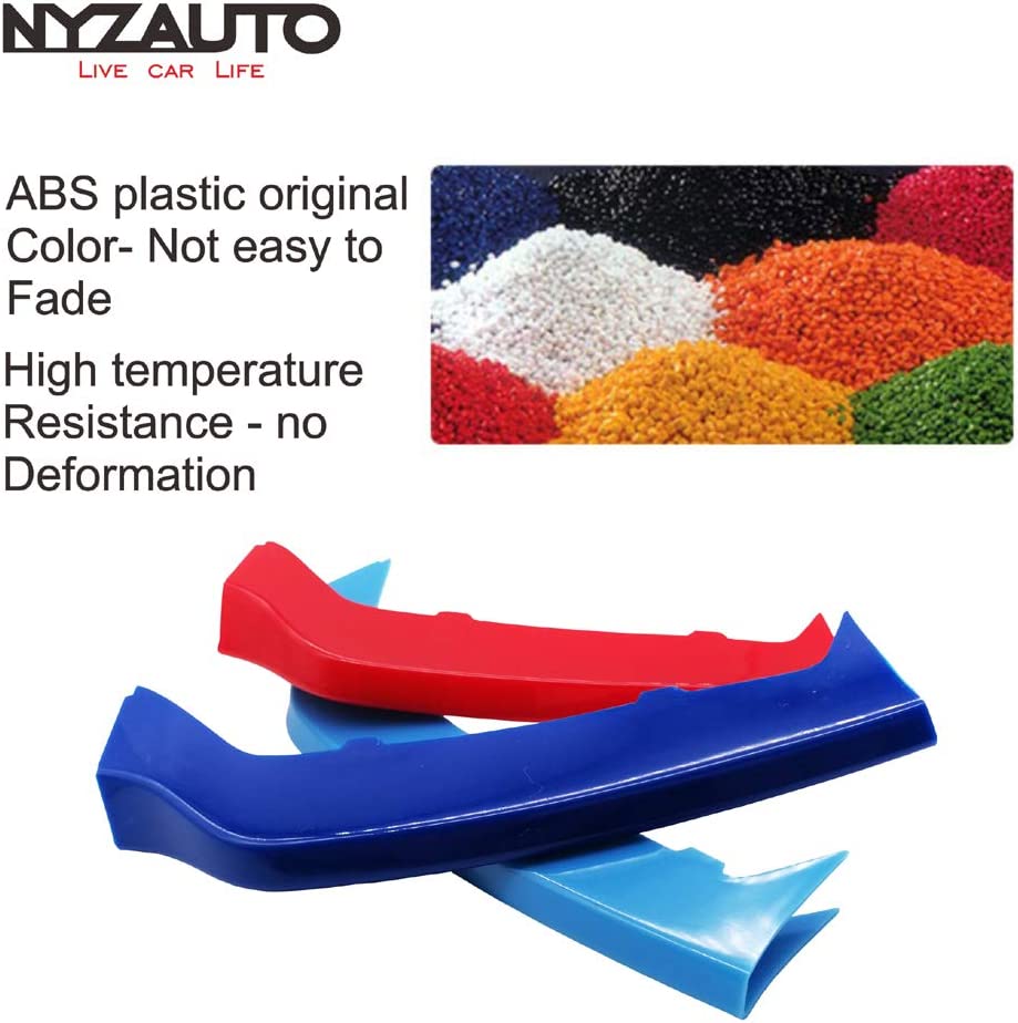 M-Colored Stripe Grille Insert Trims Compatible with 2014-up F32 F33 F36 4 Series Kidney Grill (9 Beams,Not Fit 11-Beam) - Delicate Leather