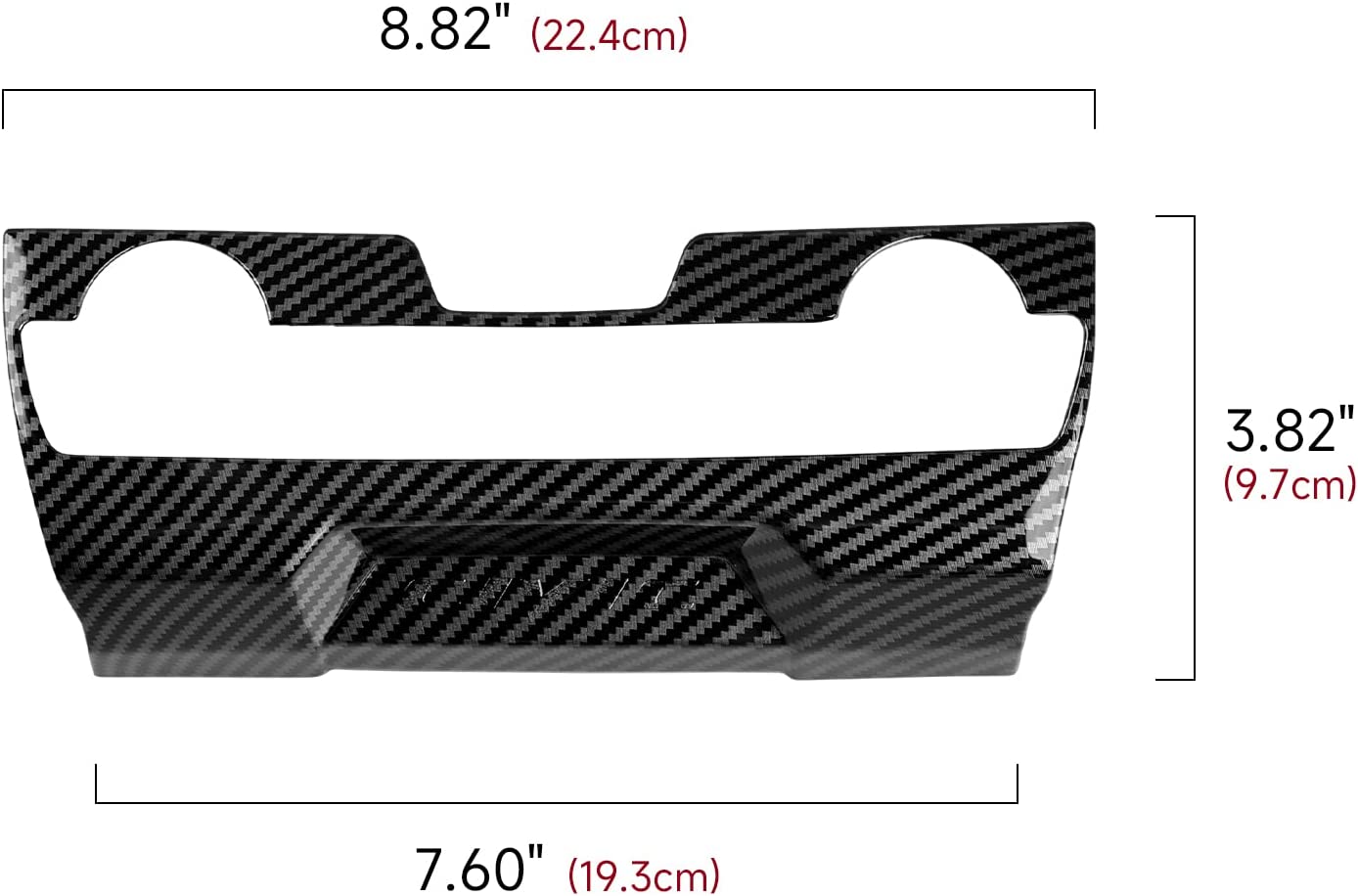 ABS Carbon Fiber Compatible with 2016 2017 2018 2019 2020 2021 Civic 10th Gen Accessories Air Condiitioning Center Console Panel Interior Sticker - Delicate Leather